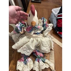 vtg country plush chicken with‎ dress